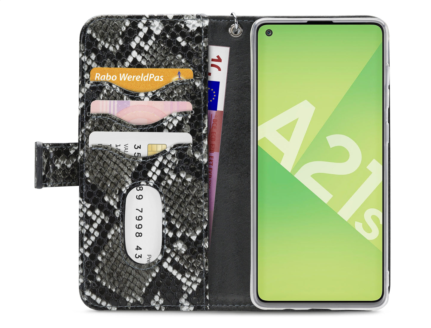 Mobilize 2In1 Gelly Zipper Case Samsung Galaxy A21S Black/Snake