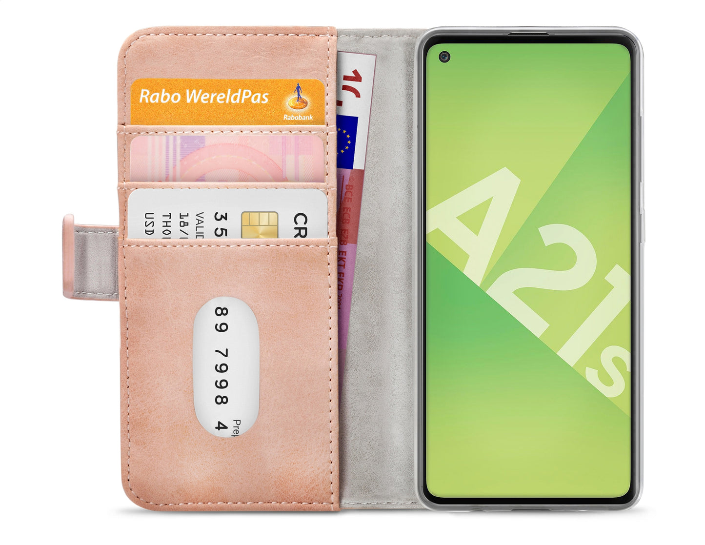Mobilize Elite Gelly Wallet Book Case Samsung Galaxy A21S Soft Pink