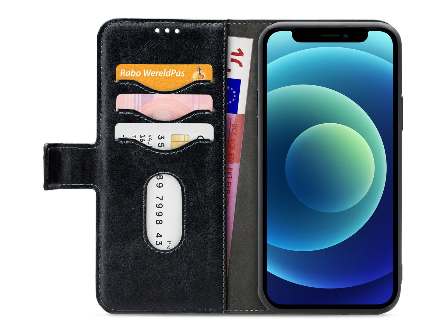 Mobilize 2In1 Gelly Wallet Case Apple Iphone 12 Mini Black