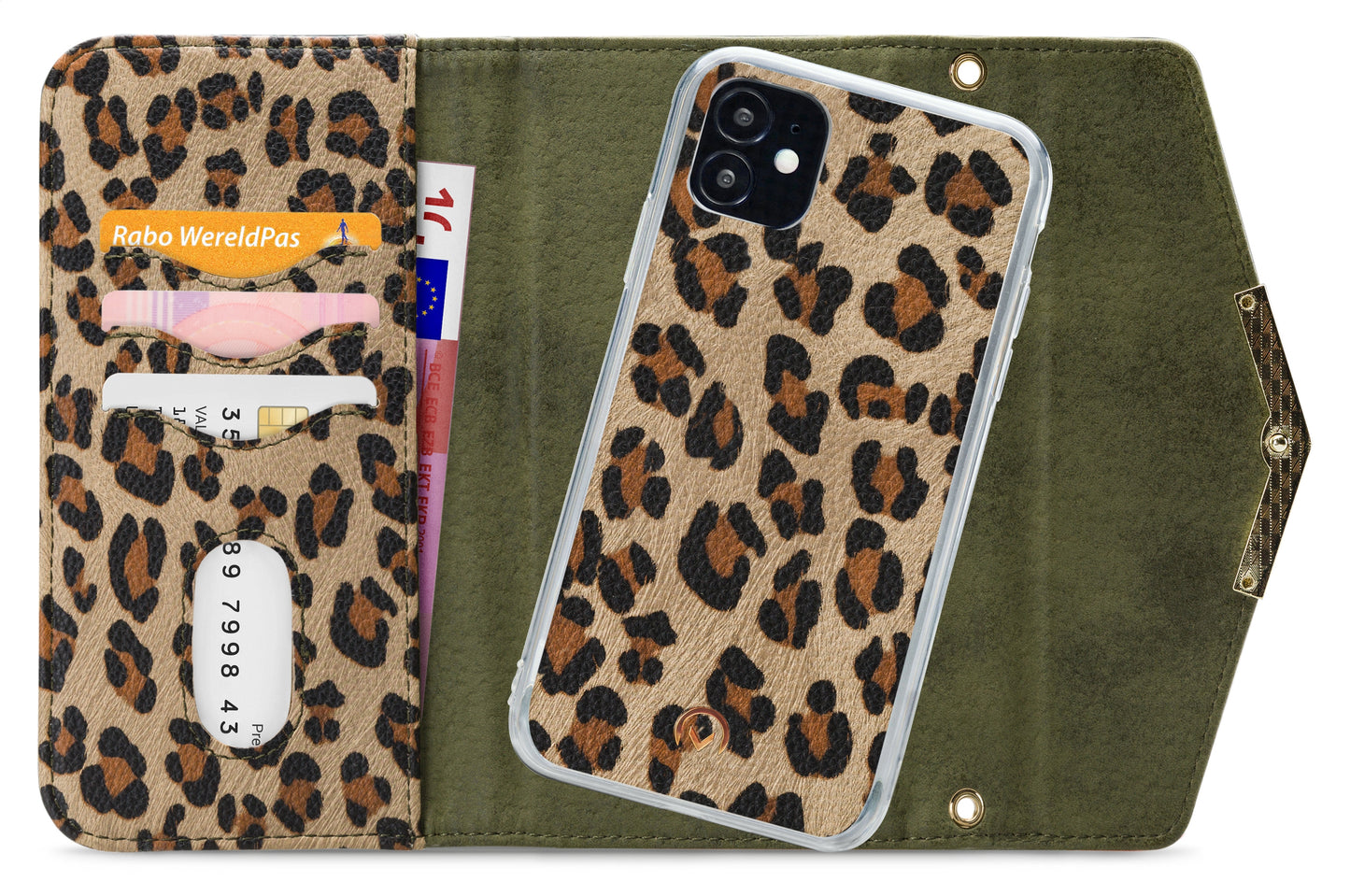 Mobilize 2In1 Gelly Clutch For Apple Iphone 12 Mini Green Leopard