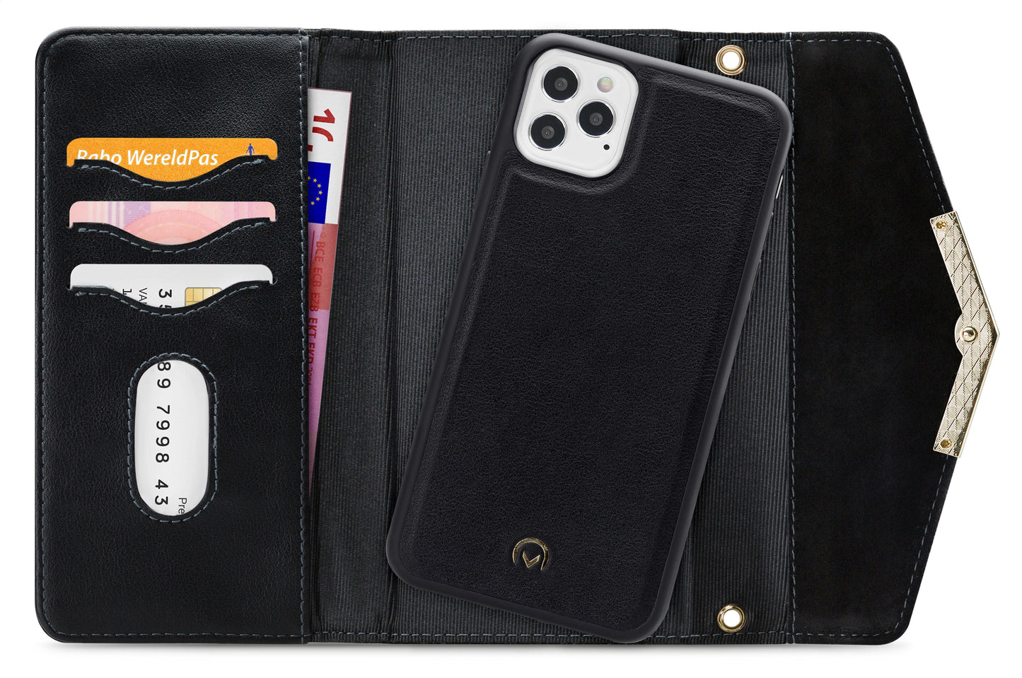 Mobilize 2In1 Gelly Velvet Clutch For Apple Iphone 12/12 Pro Deep Black