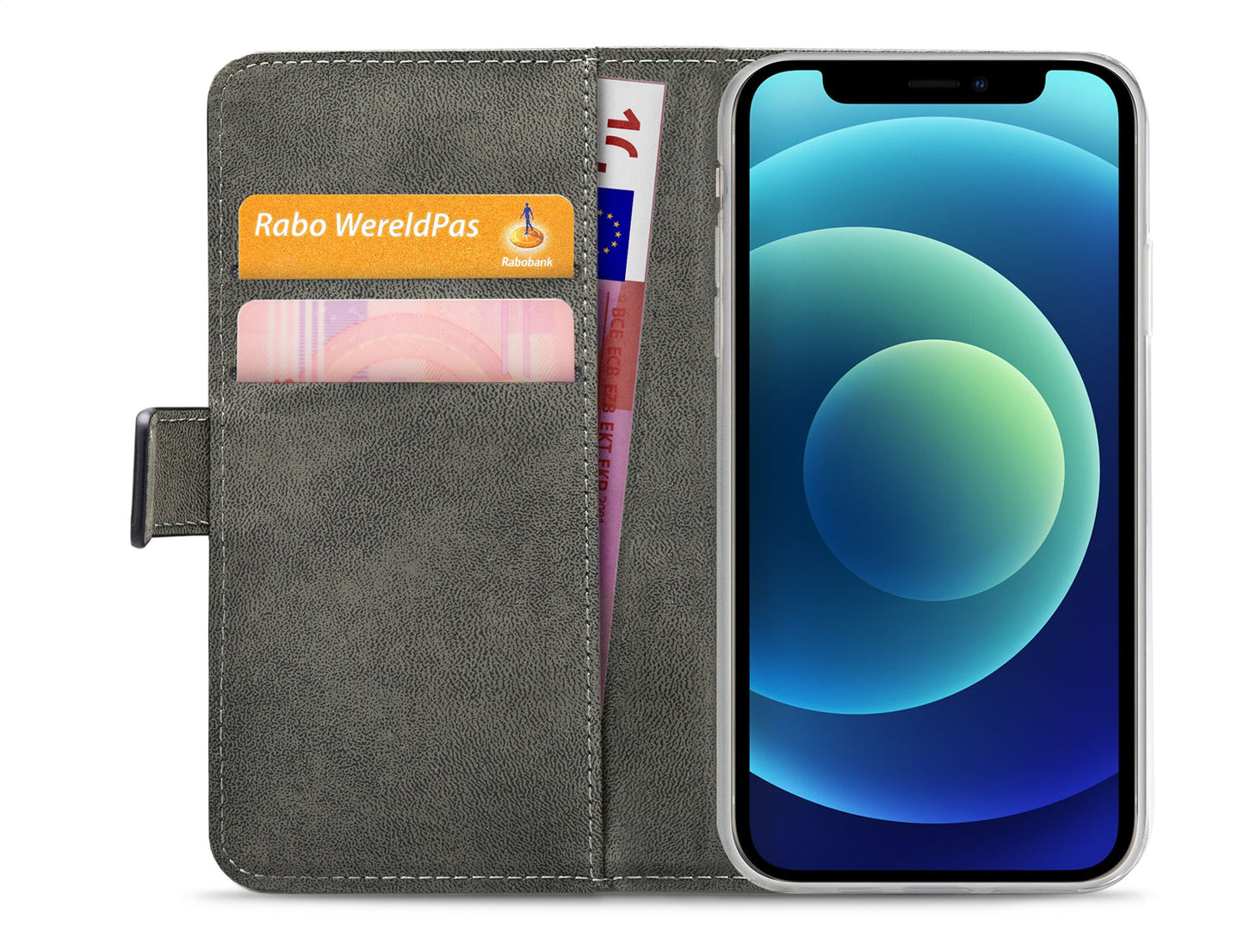 Mobilize Classic Gelly Wallet Book Case Apple Iphone 12 Mini Black