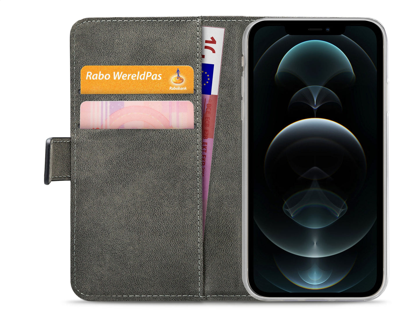 Mobilize Classic Gelly Wallet Book Case Apple Iphone 12 Pro Max Black
