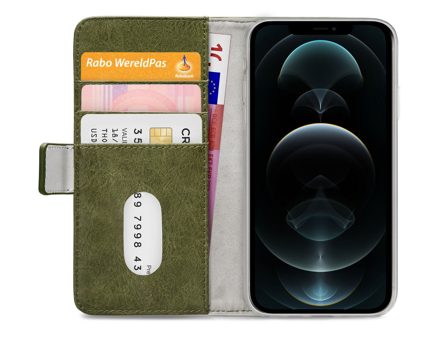 Mobilize Elite Gelly Wallet Book Case Apple Iphone 12 Pro Max Green