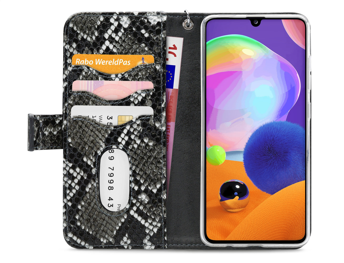 Mobilize 2In1 Gelly Zipper Case Samsung Galaxy A31 Black/Snake