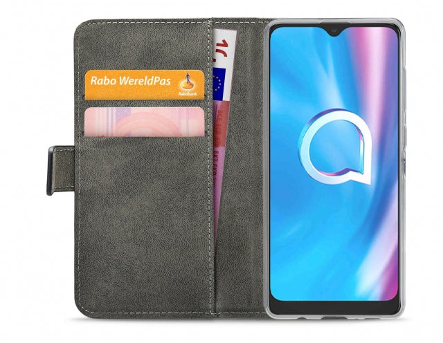 Mobilize Classic Gelly Wallet Book Case Alcatel 1Se (2020) Black