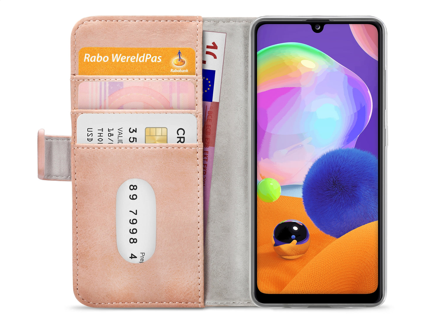 Mobilize Elite Gelly Wallet Book Case Samsung Galaxy A31 Soft Pink