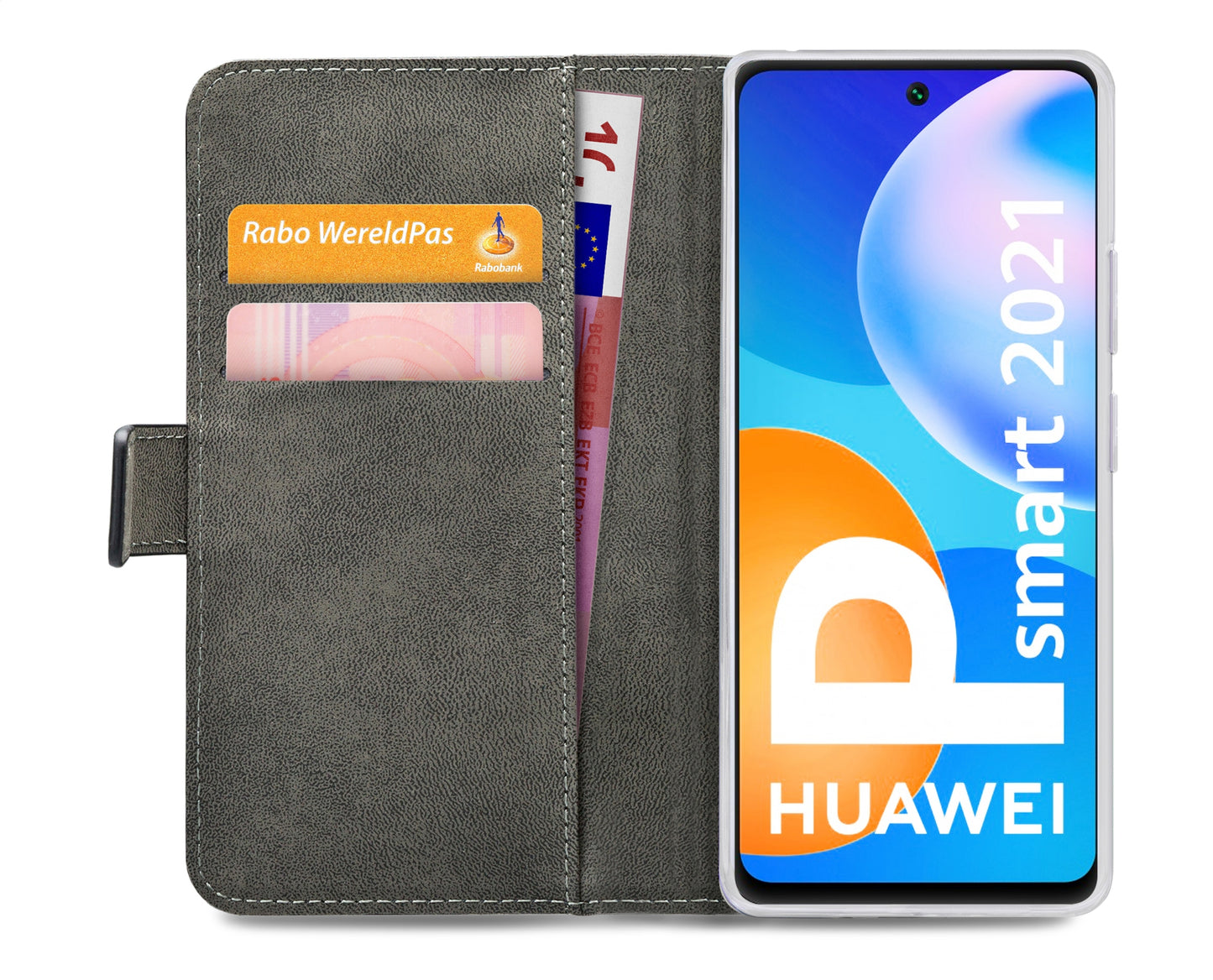 Mobilize Classic Gelly Wallet Book Case Huawei P Smart (2021) Black