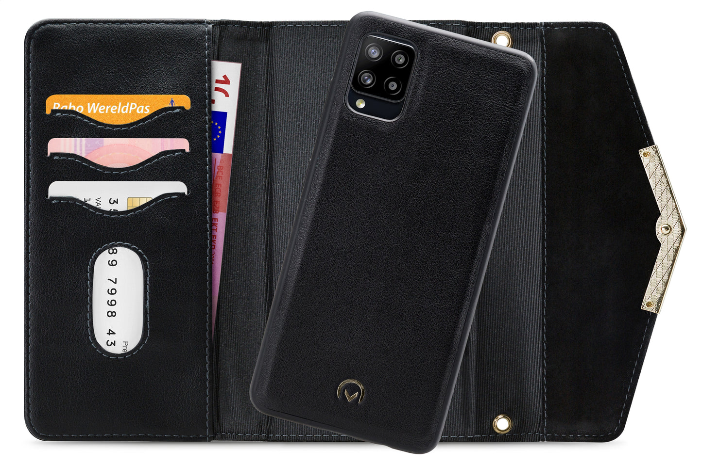 Mobilize 2In1 Gelly Velvet Clutch For Samsung Galaxy A42/A42 5G Deep Black