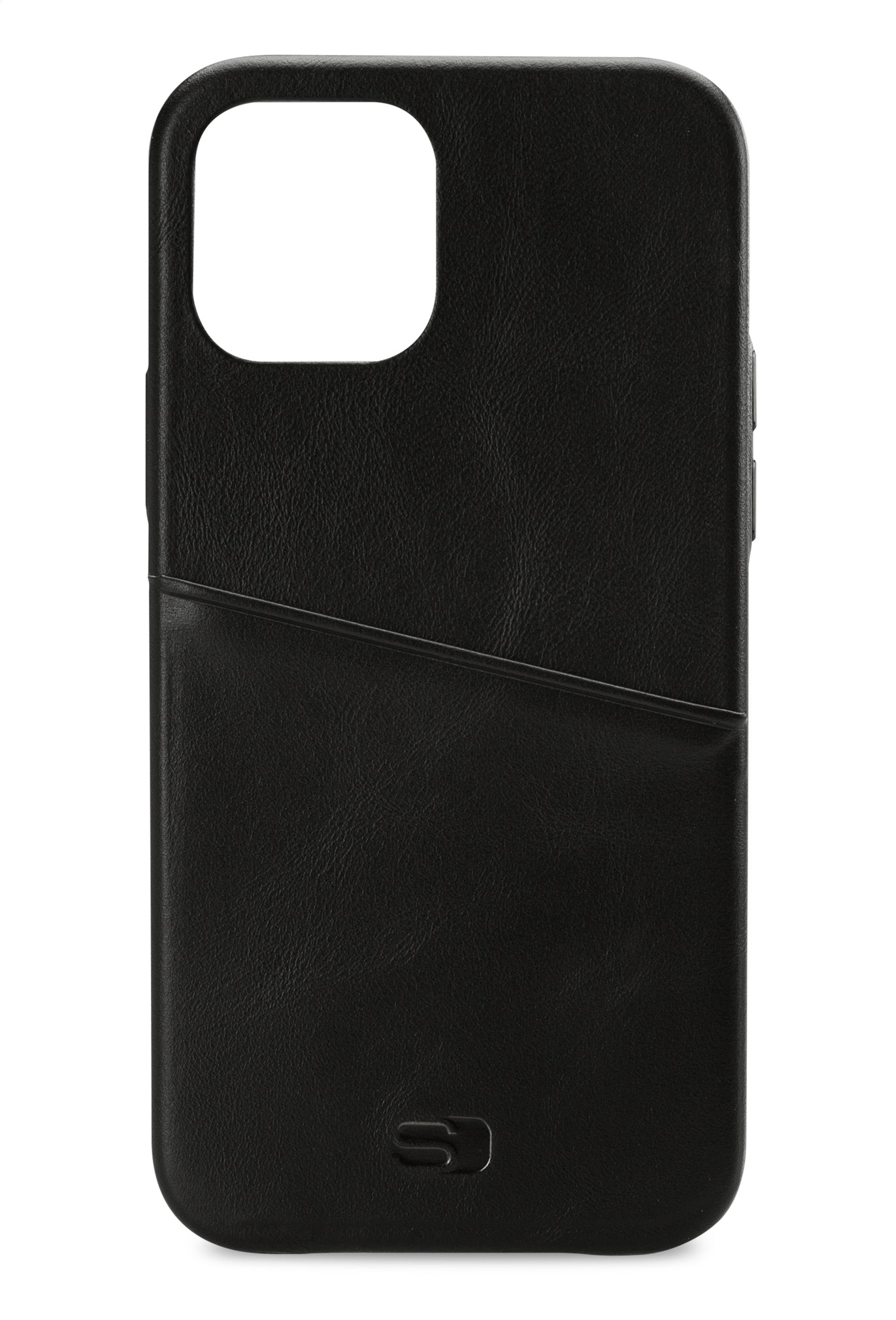 Senza Pure Leather Cover With Card Slot Apple Iphone 12/12 Pro Deep Black