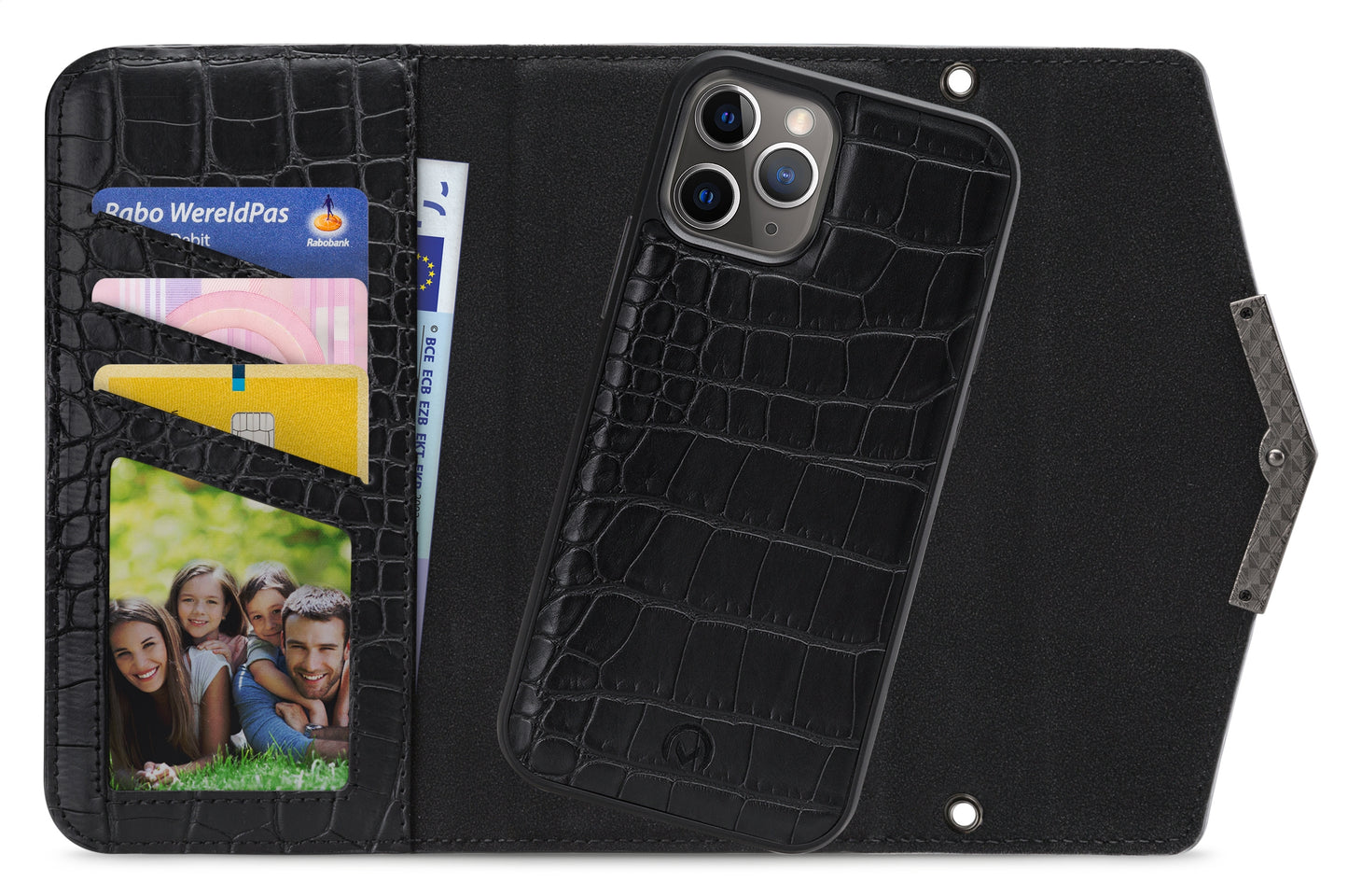 Mobilize 2In1 Elegant Magnet Clutch Apple Iphone 11 Pro Black Croco