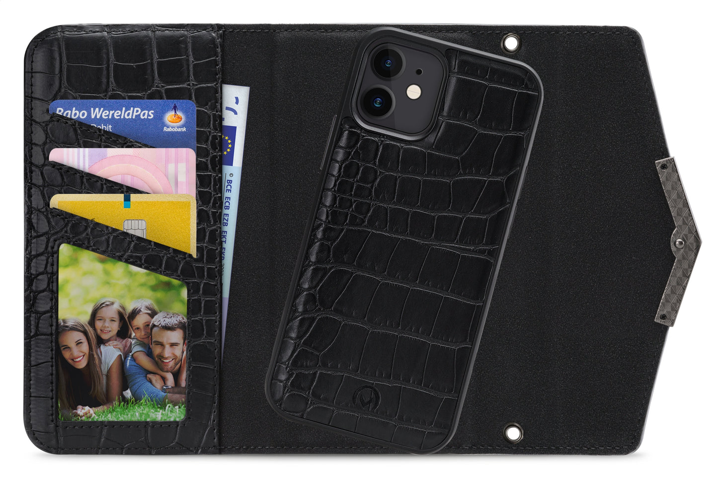 Mobilize 2In1 Elegant Magnet Clutch Apple Iphone 12 Mini Black Croco