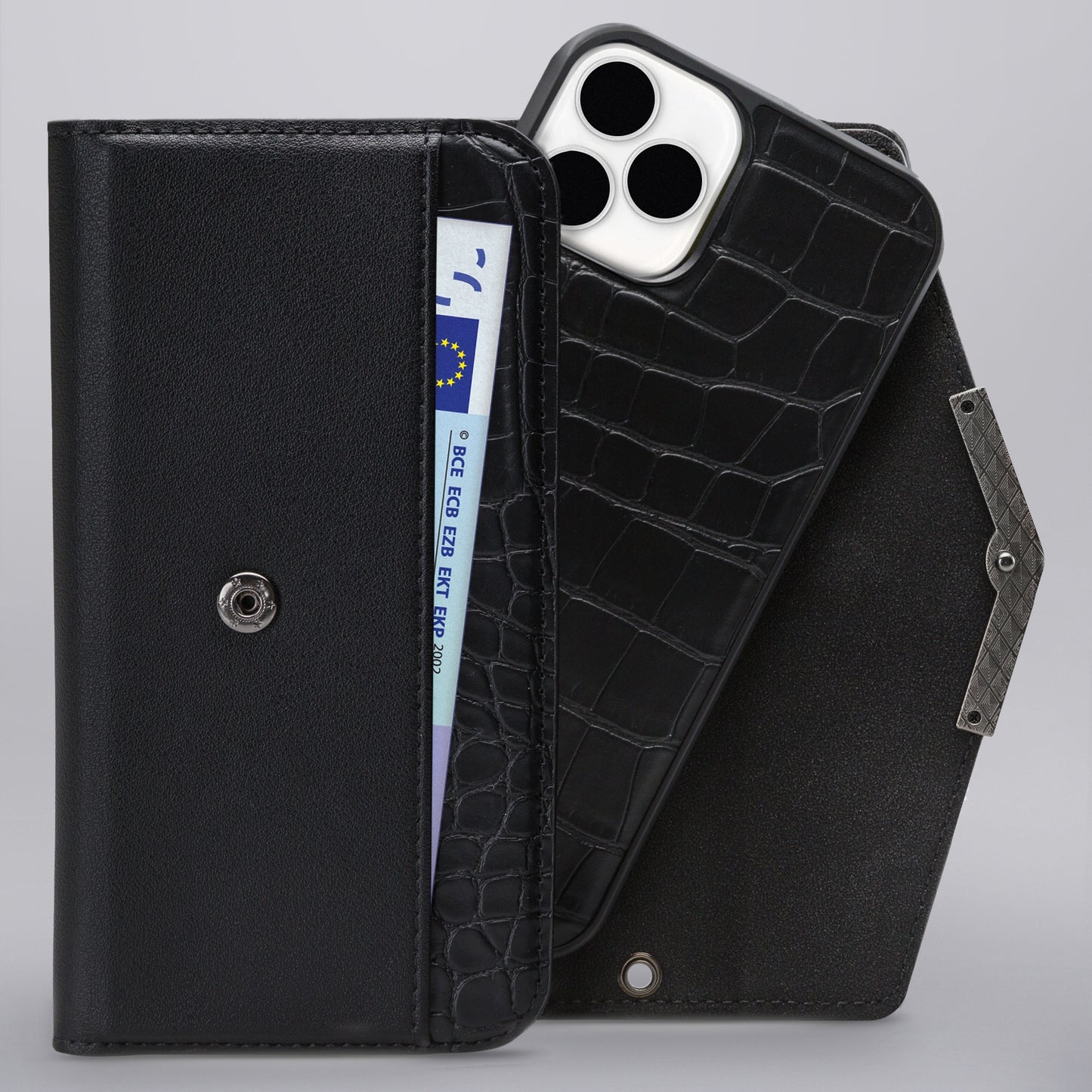 Mobilize 2In1 Elegant Magnet Clutch Apple Iphone 12 Mini Black Croco