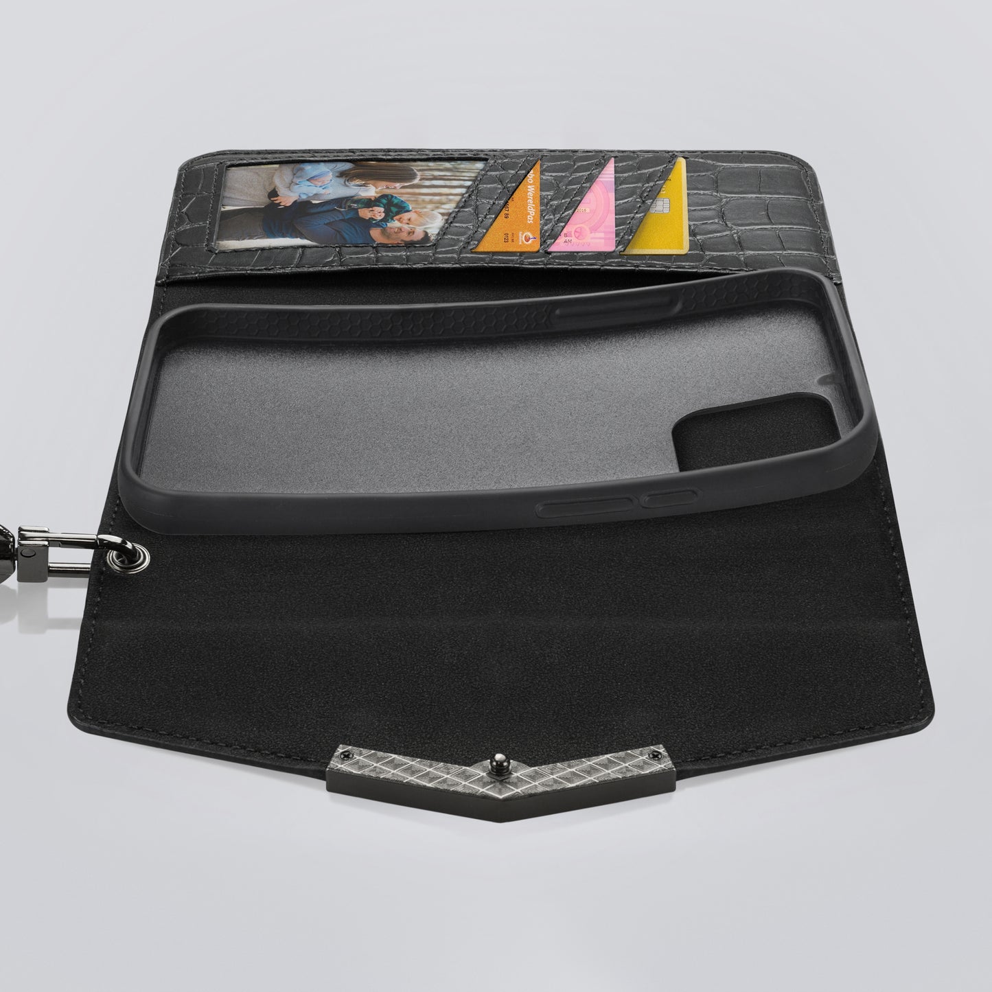 Mobilize 2In1 Elegant Magnet Clutch Apple Iphone 12/12 Pro Black Croco