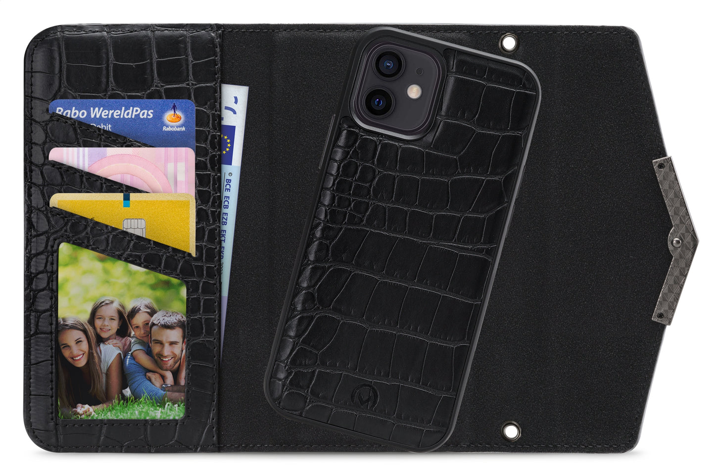 Mobilize 2In1 Elegant Magnet Clutch Apple Iphone 12/12 Pro Black Croco