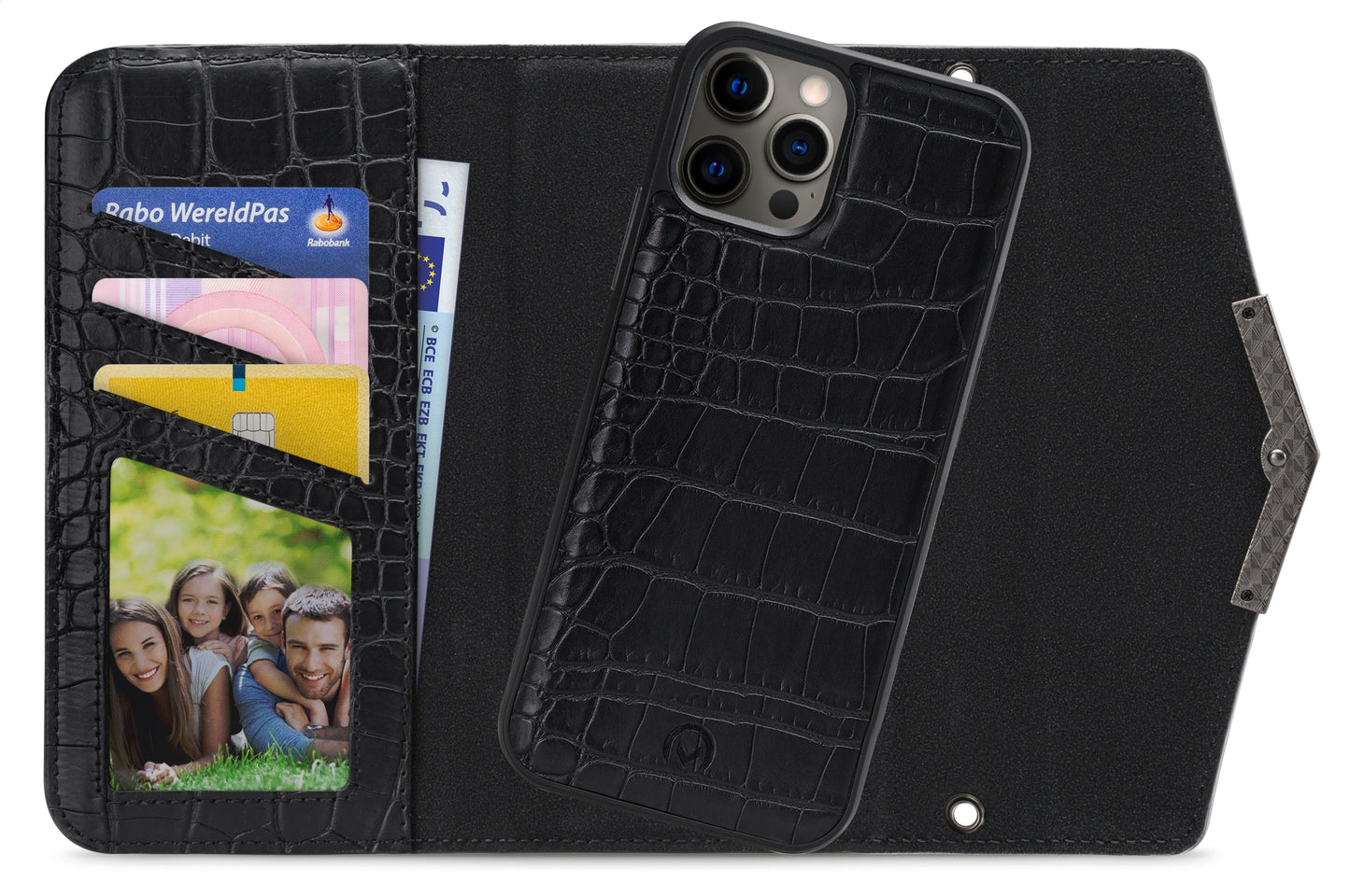 Mobilize 2In1 Elegant Magnet Clutch Apple Iphone 12 Pro Max Black Croco