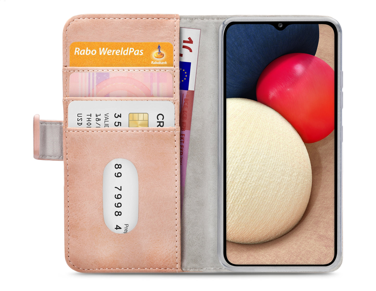 Mobilize Elite Gelly Wallet Book Case Samsung Galaxy A02S Soft Pink