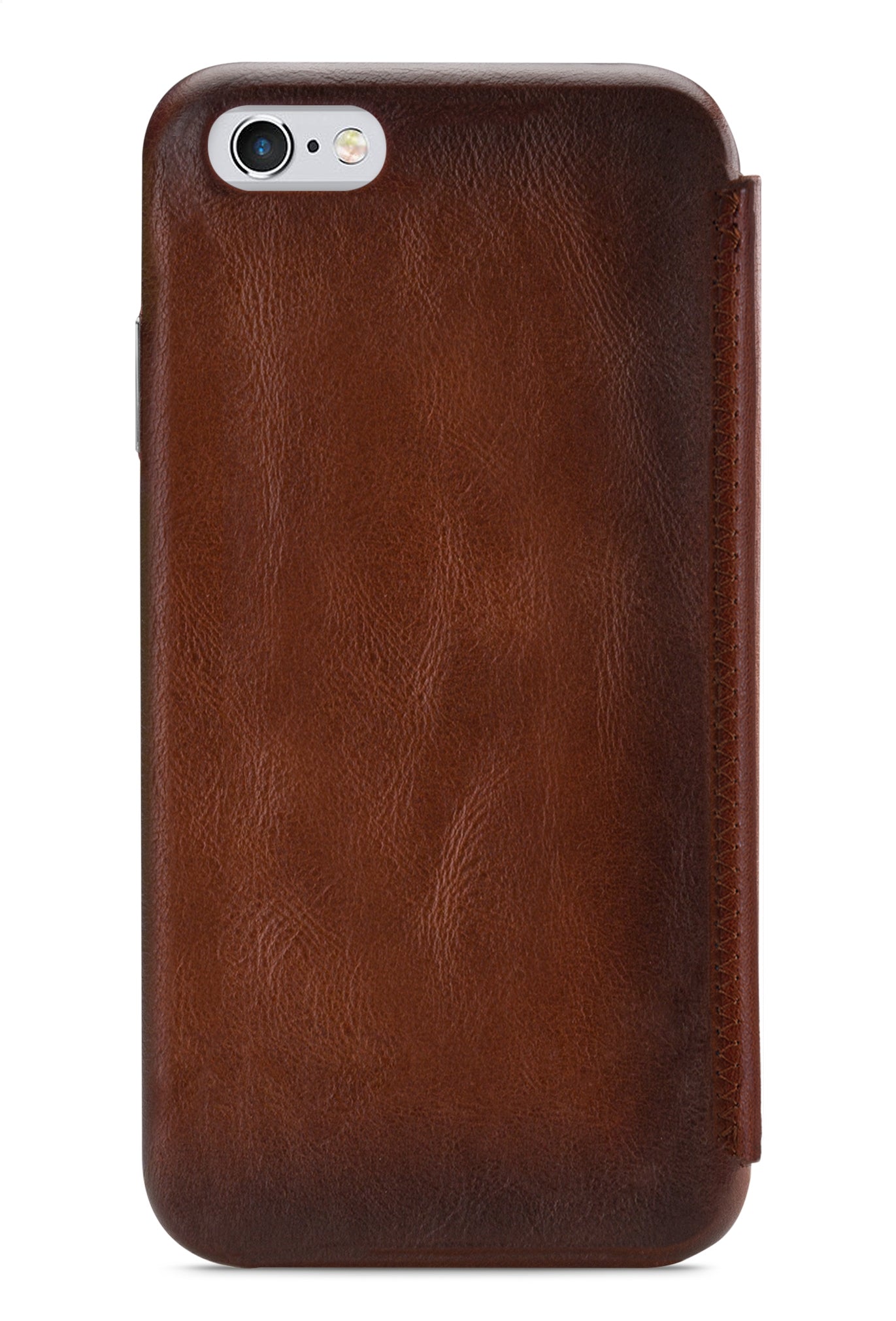 Senza Desire Skinny Leather Booklet Apple Iphone 6/6S Burned Cognac