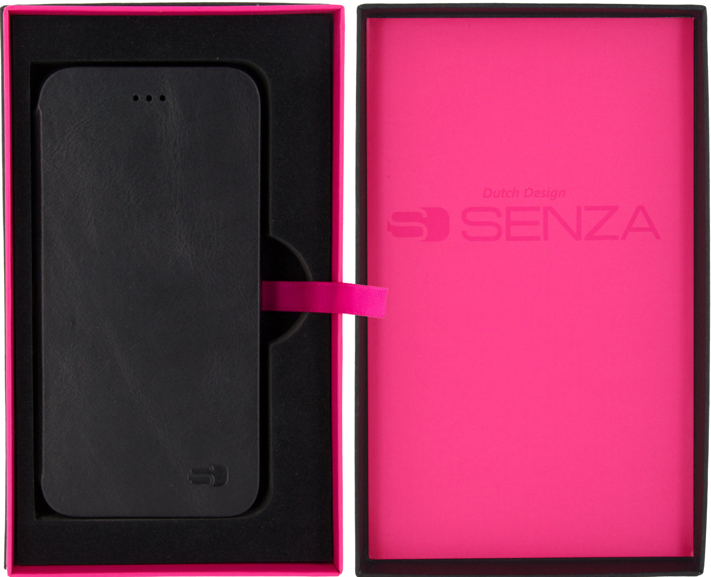 Senza Pure Skinny Leather Booklet Apple Iphone 6/6S Deep Black