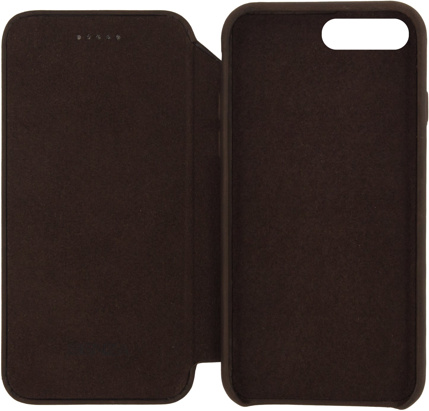Senza Raw Skinny Leather Wallet Apple Iphone 7 Plus/8 Plus Chestnut Brown