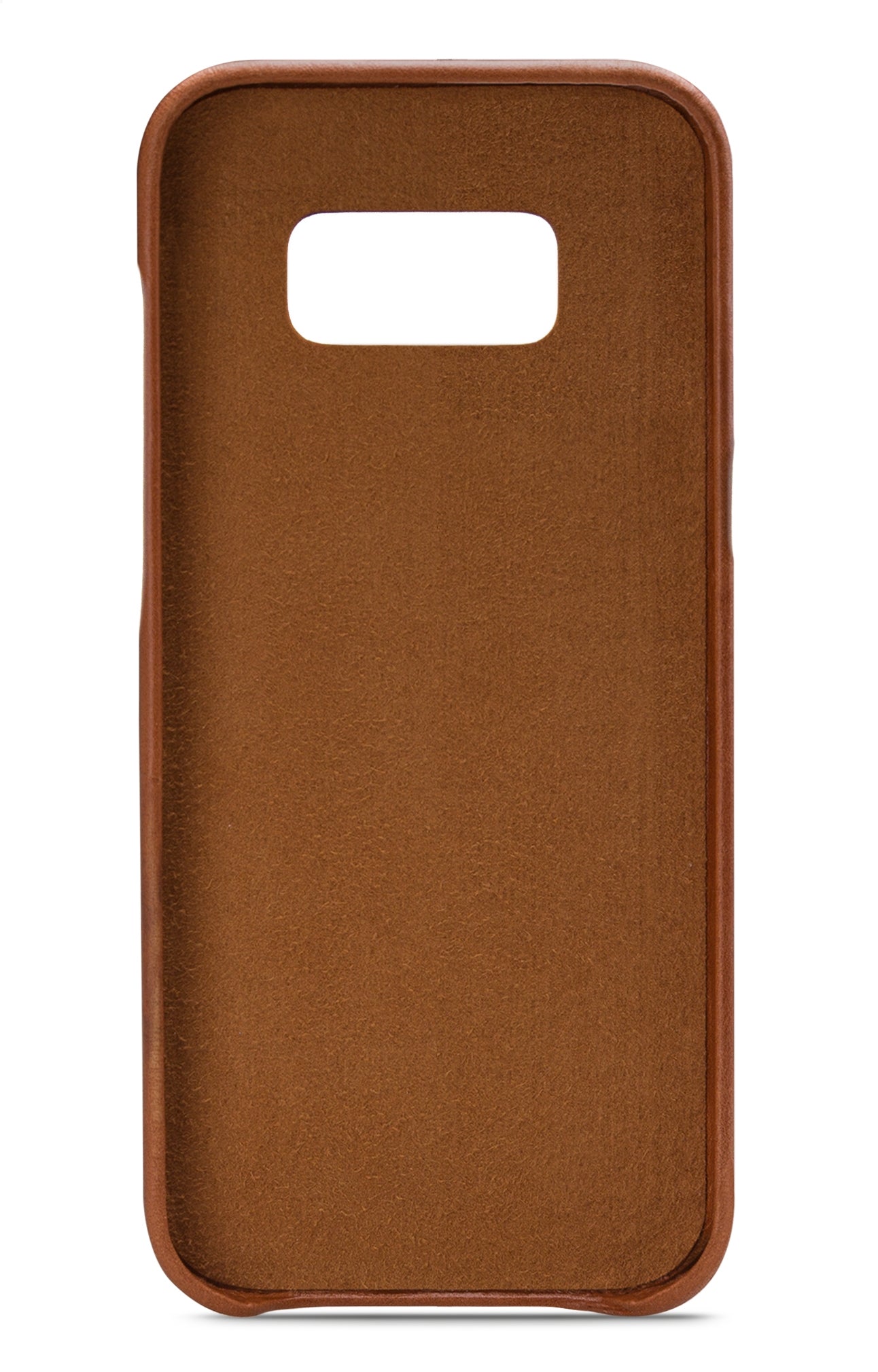 Senza Desire Leather Cover With Card Slot Samsung Galaxy S8+ Burned Cognac