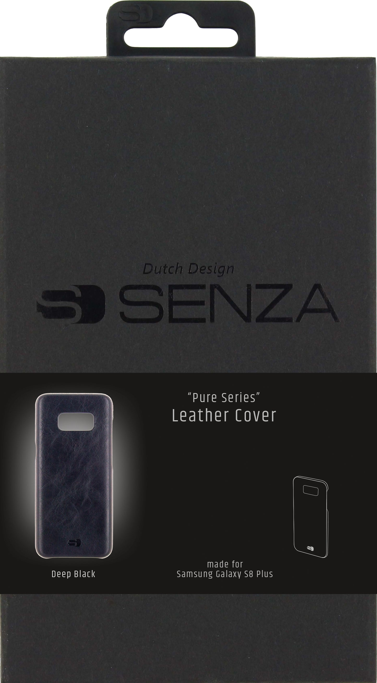 Senza Pure Leather Cover Samsung Galaxy S8+ Deep Black