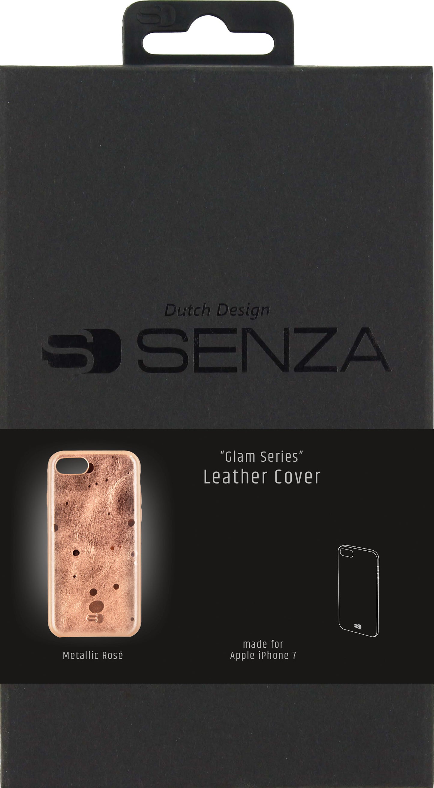 Senza Glam Leather Cover Apple Iphone 7/8/Se (2020/2022) Metallic Rosé