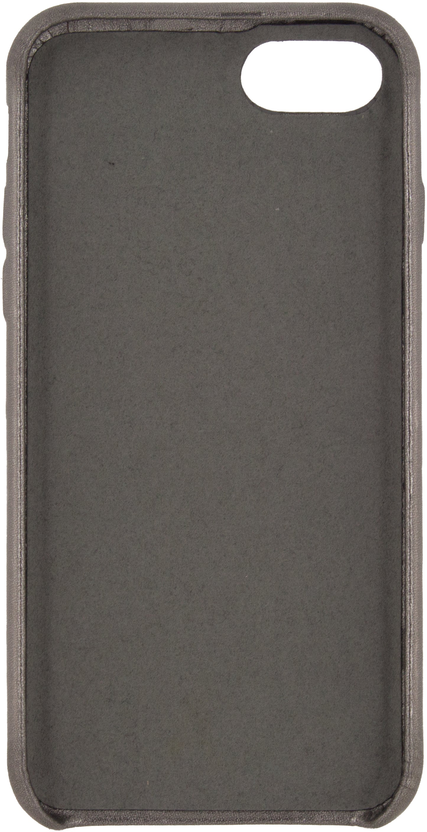 Senza Glam Leather Cover With Card Slot Apple Iphone 7/8/Se (2020/2022) Metallic Grey