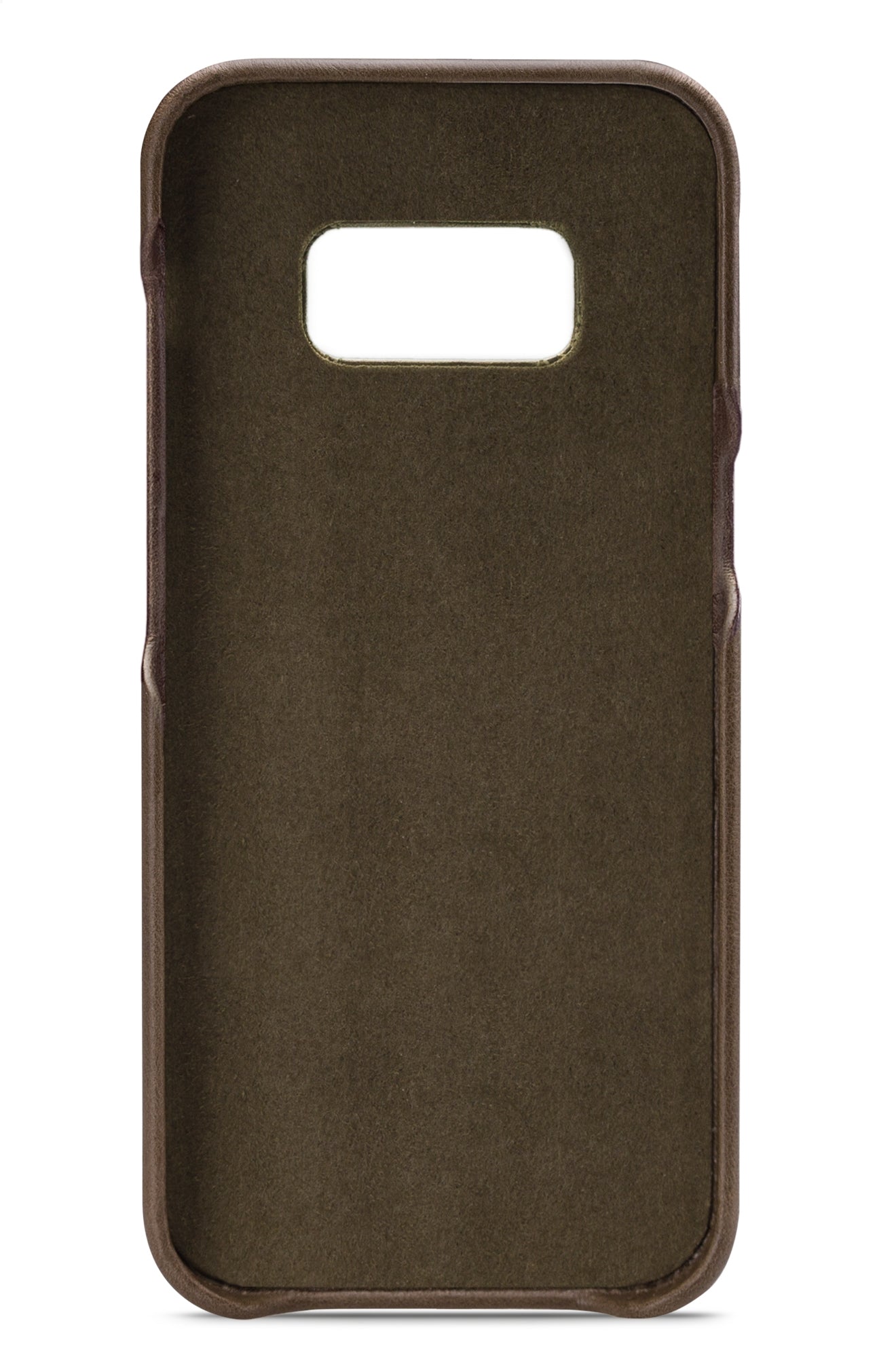 Senza Desire Leather Cover With Card Slot Samsung Galaxy S8 Burned Olive