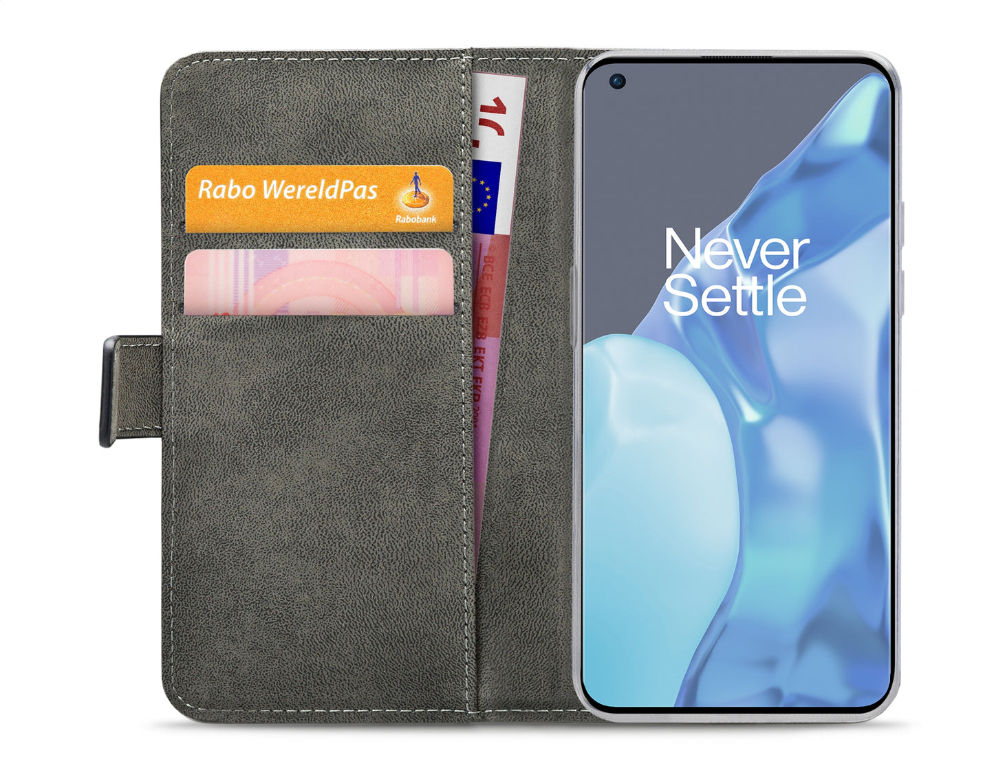 Mobilize Classic Gelly Wallet Book Case Oneplus 9 Pro Black