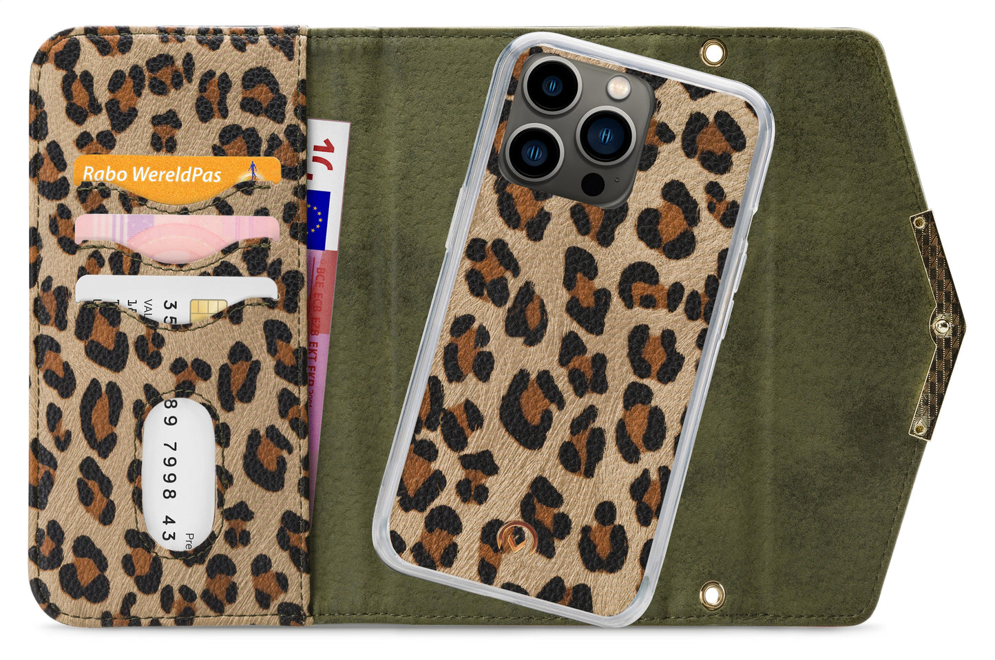Mobilize 2In1 Gelly Clutch For Apple Iphone 13 Pro Green Leopard