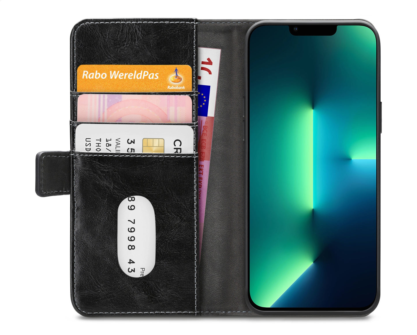 Mobilize Elite Gelly Wallet Book Case Apple Iphone 13 Pro Max Black