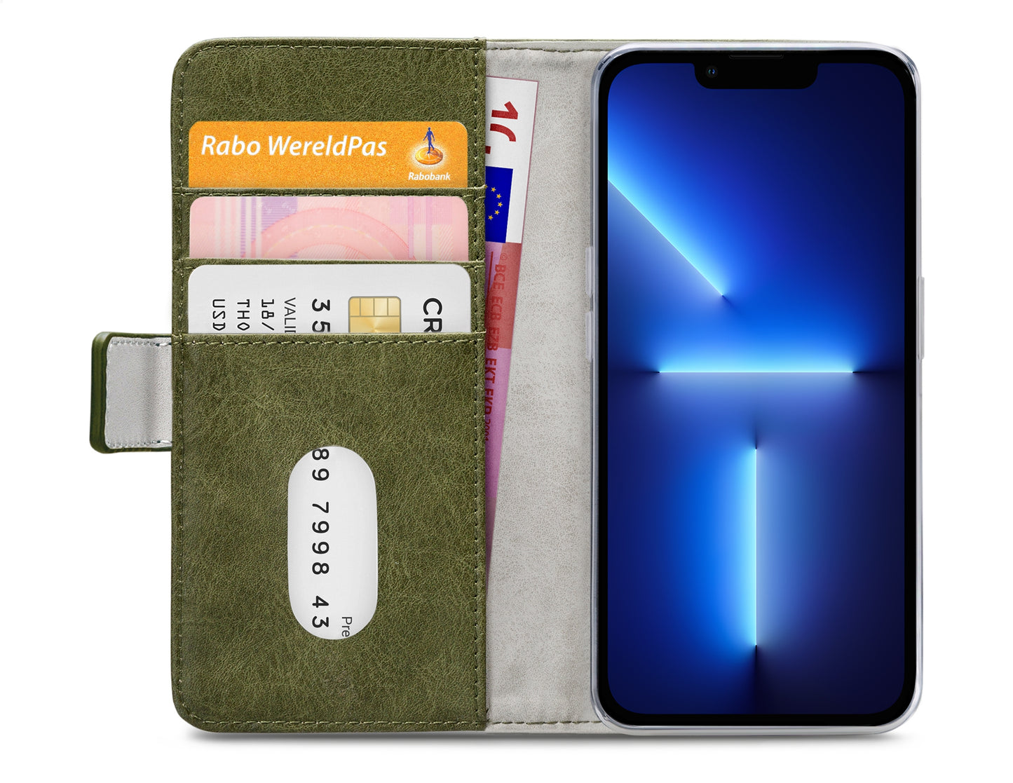 Mobilize Elite Gelly Wallet Book Case Apple Iphone 13 Pro Green