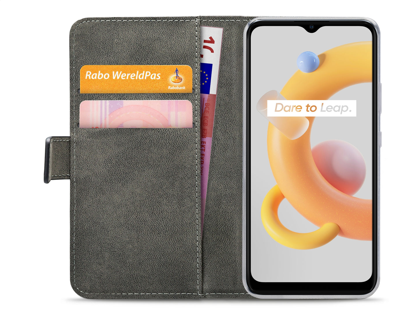 Mobilize Classic Gelly Wallet Book Case Realme C11 (2021) Black