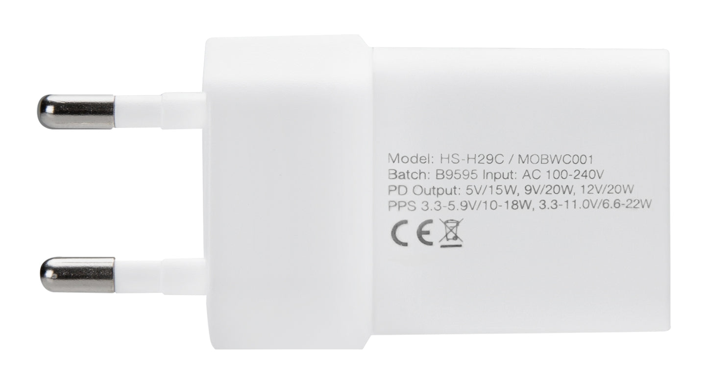 Mobilize Wall Charger Usb-C 20W With Pd/Pps White