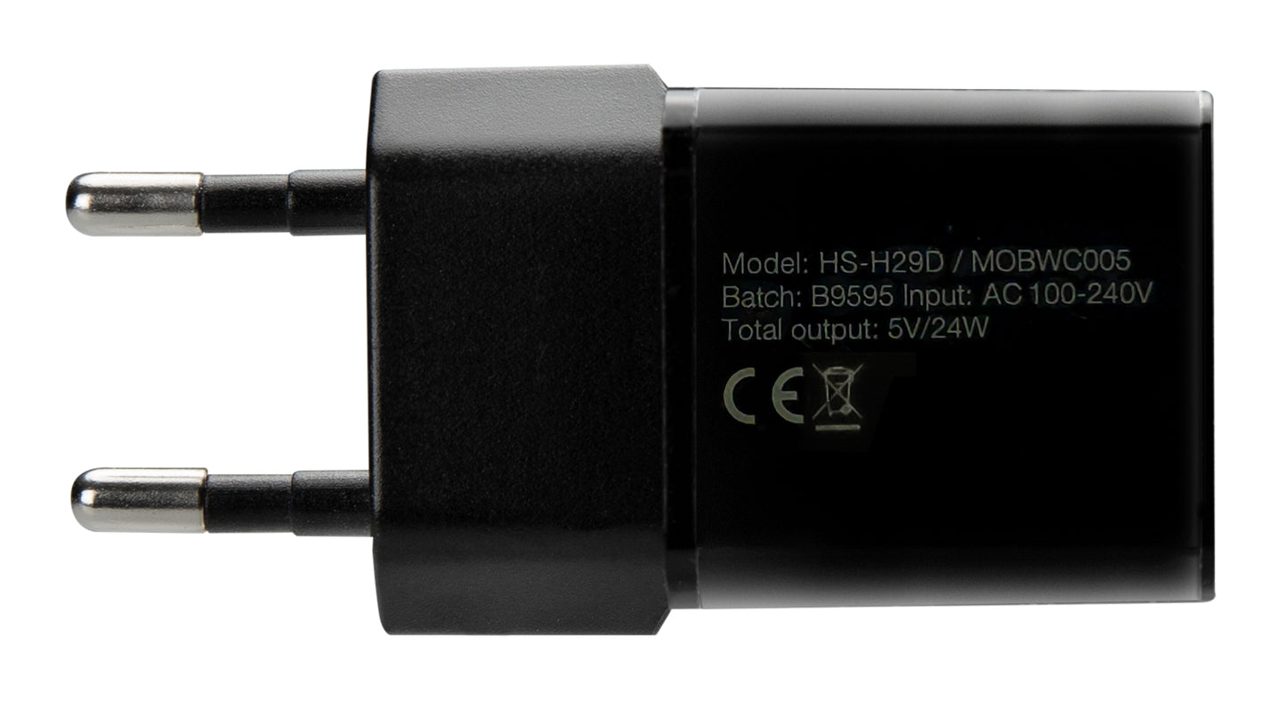 Mobilize Wall Charger 2X Usb 24W Black