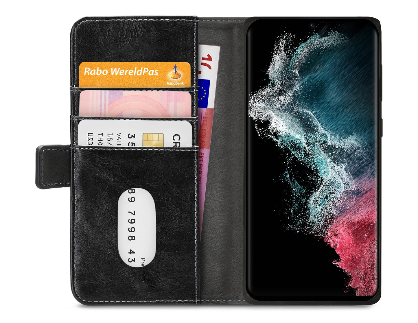 Mobilize Elite Gelly Wallet Book Case Samsung Galaxy S22 Ultra 5G Black