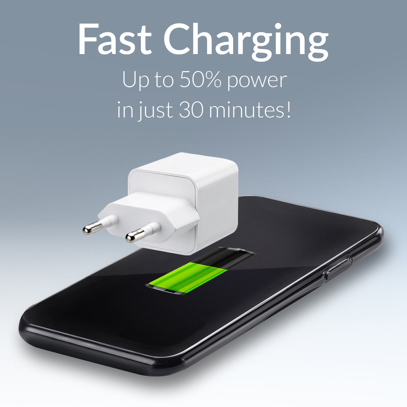 Mobilize Wall Charger Usb-C 20W With Pd + Mfi Lightning Nylon Cable 1.2M White