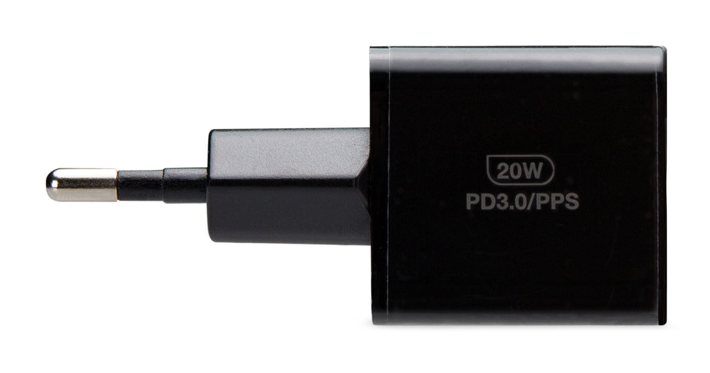 Mobilize Wall Charger Usb-C 20W With Pd + Mfi Lightning Nylon Cable 1.2M Black