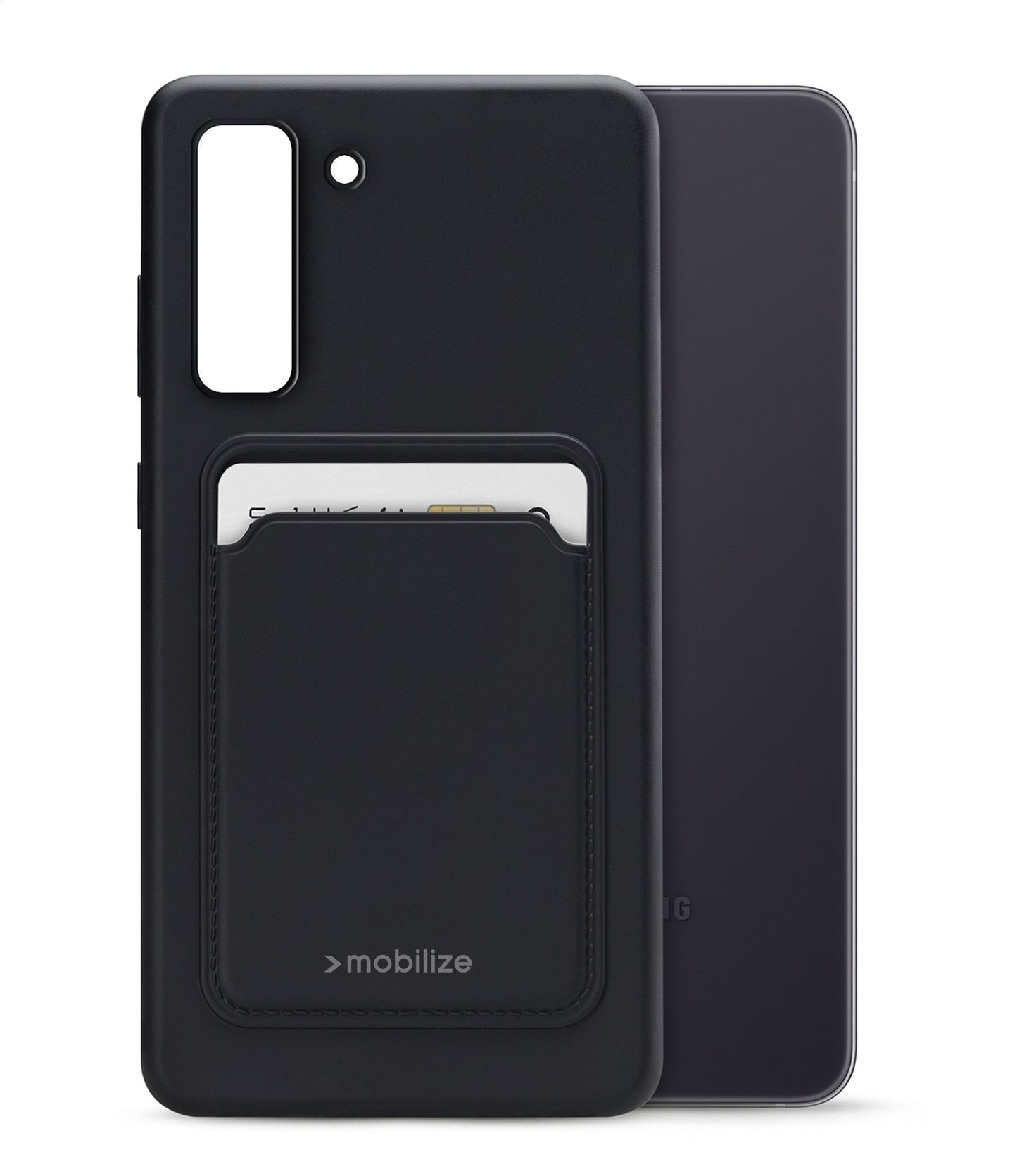 Mobilize Rubber Gelly Card Case Samsung Galaxy S21 Fe 5G Matt Black