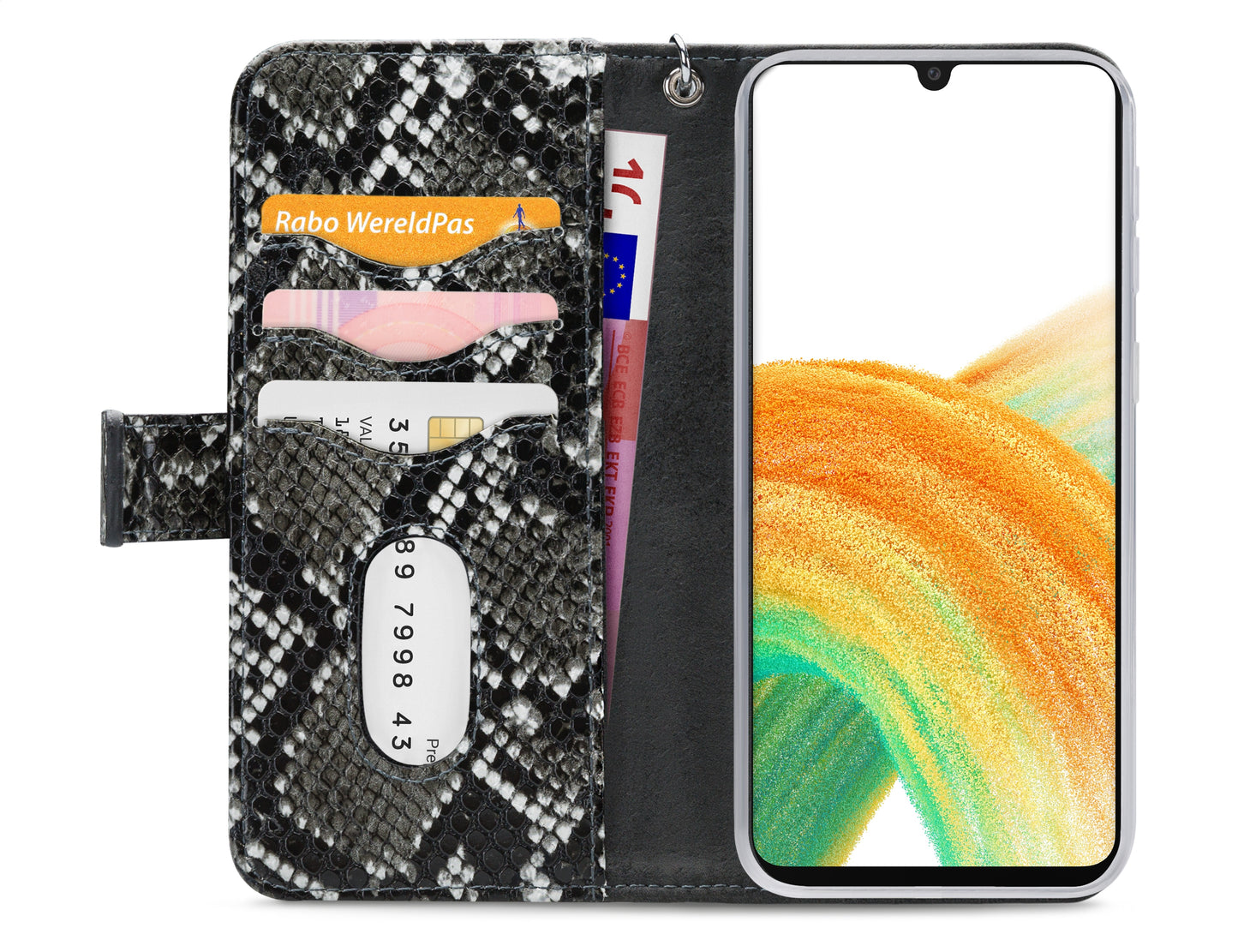 Mobilize 2In1 Magnet Zipper Case Samsung Galaxy A33 5G Black/Snake
