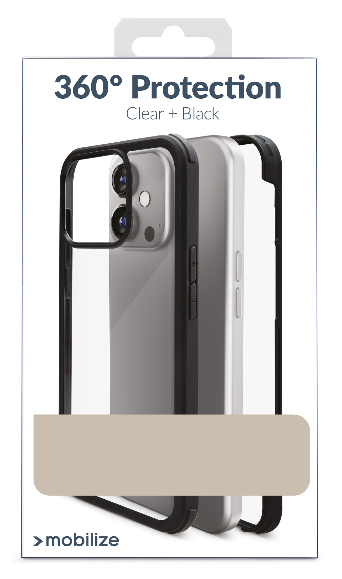 Mobilize Tempered Glass 360 Protection Case Apple Iphone 14 Pro Black