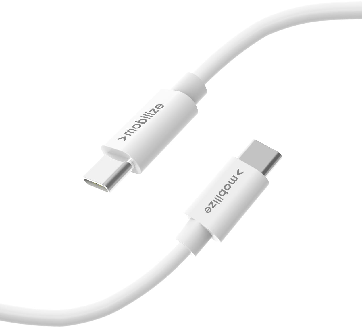 Mobilize Cable Usb-C To Usb-C 1M. 100W White