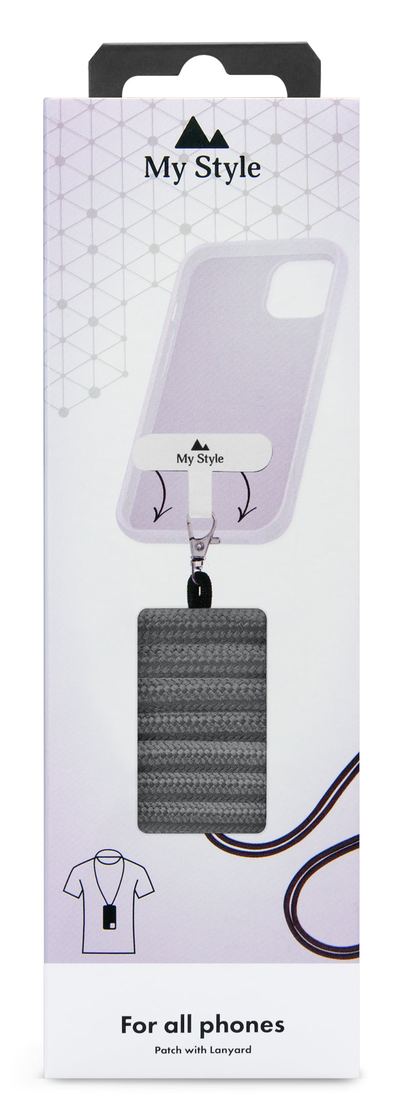 My Style Smartphone Lanyard Grey