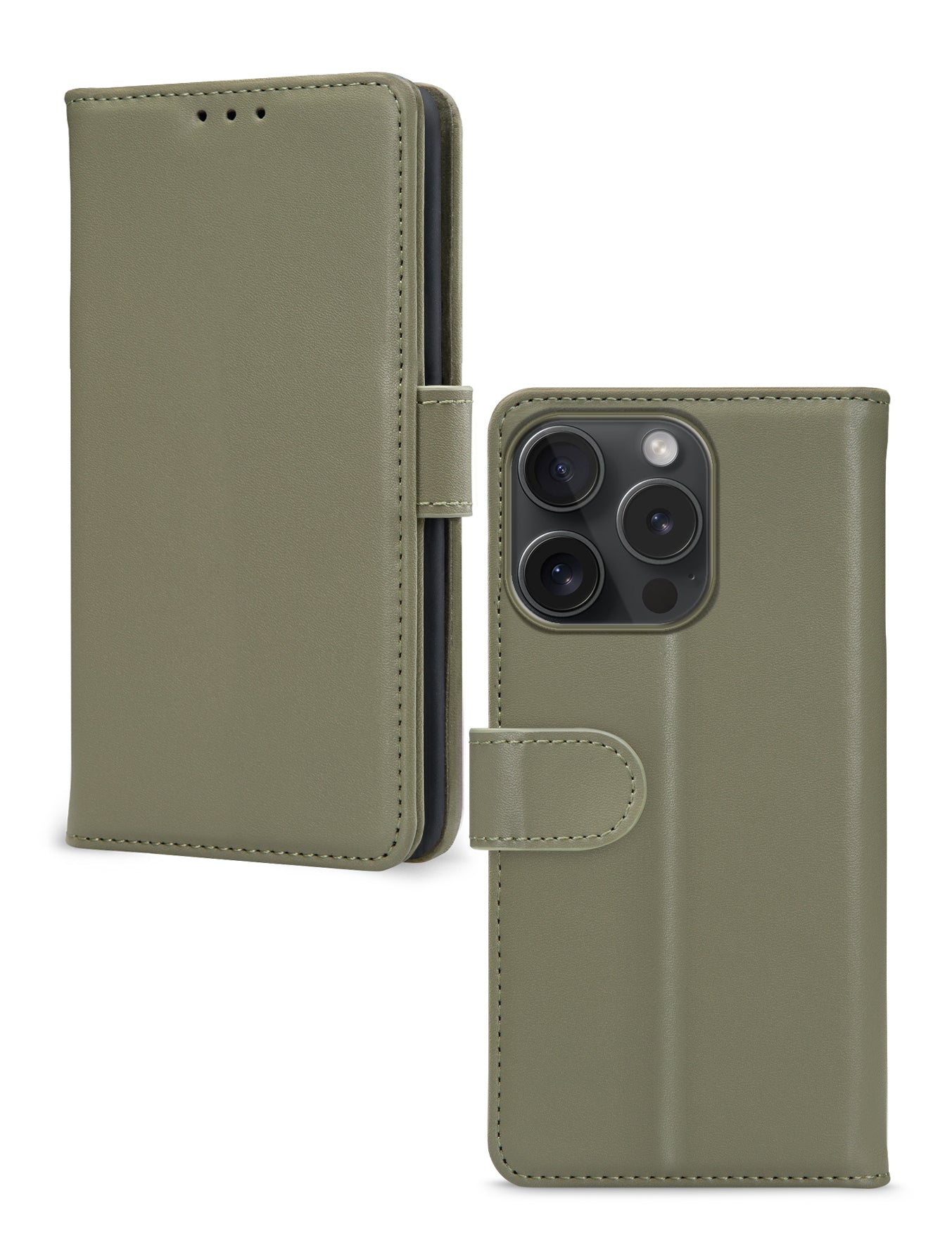 Mobilize Premium Gelly Wallet Book Case Apple Iphone 15 Pro Green