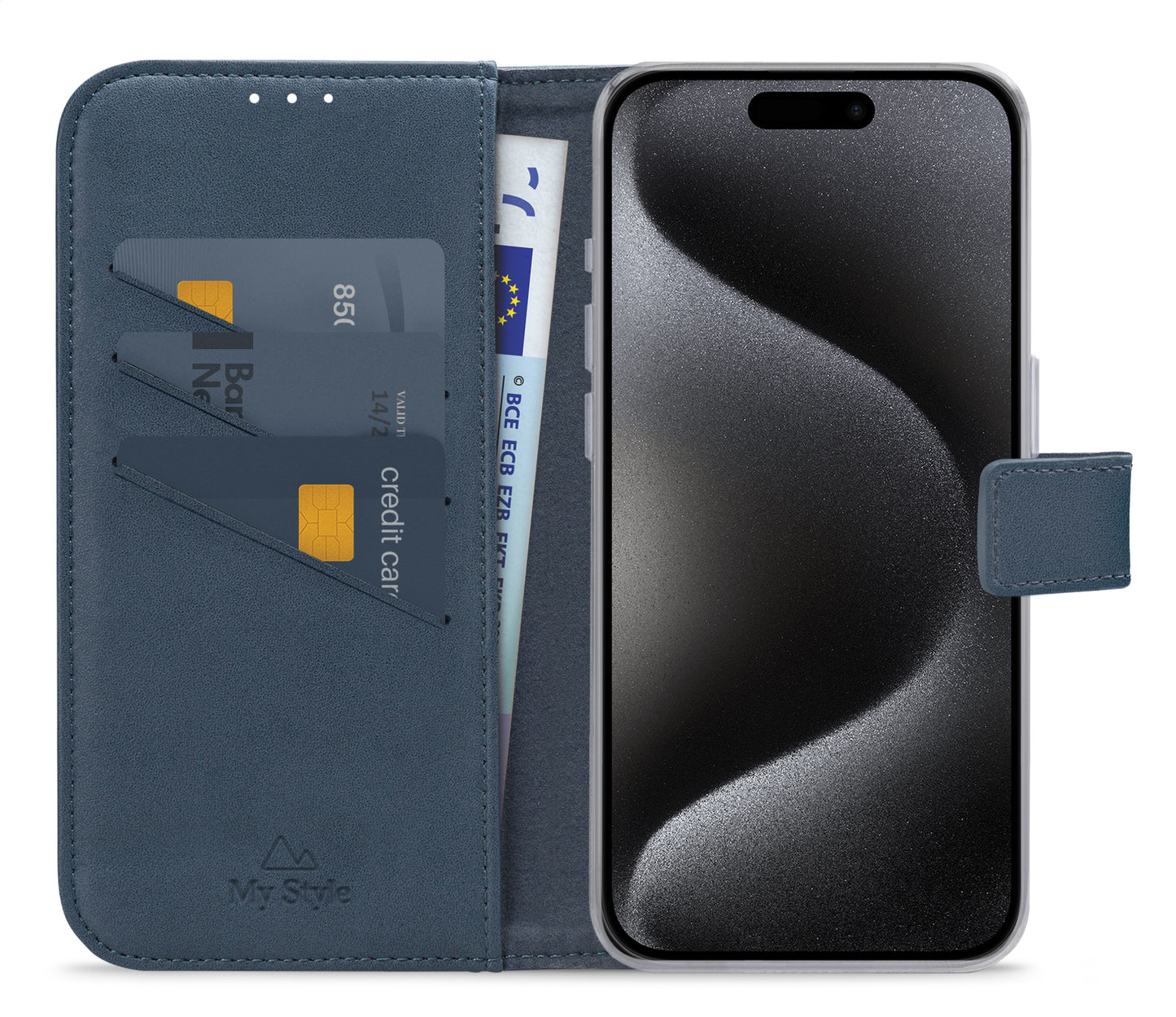 My Style Flex Wallet For Apple Iphone 15 Pro Ocean Blue