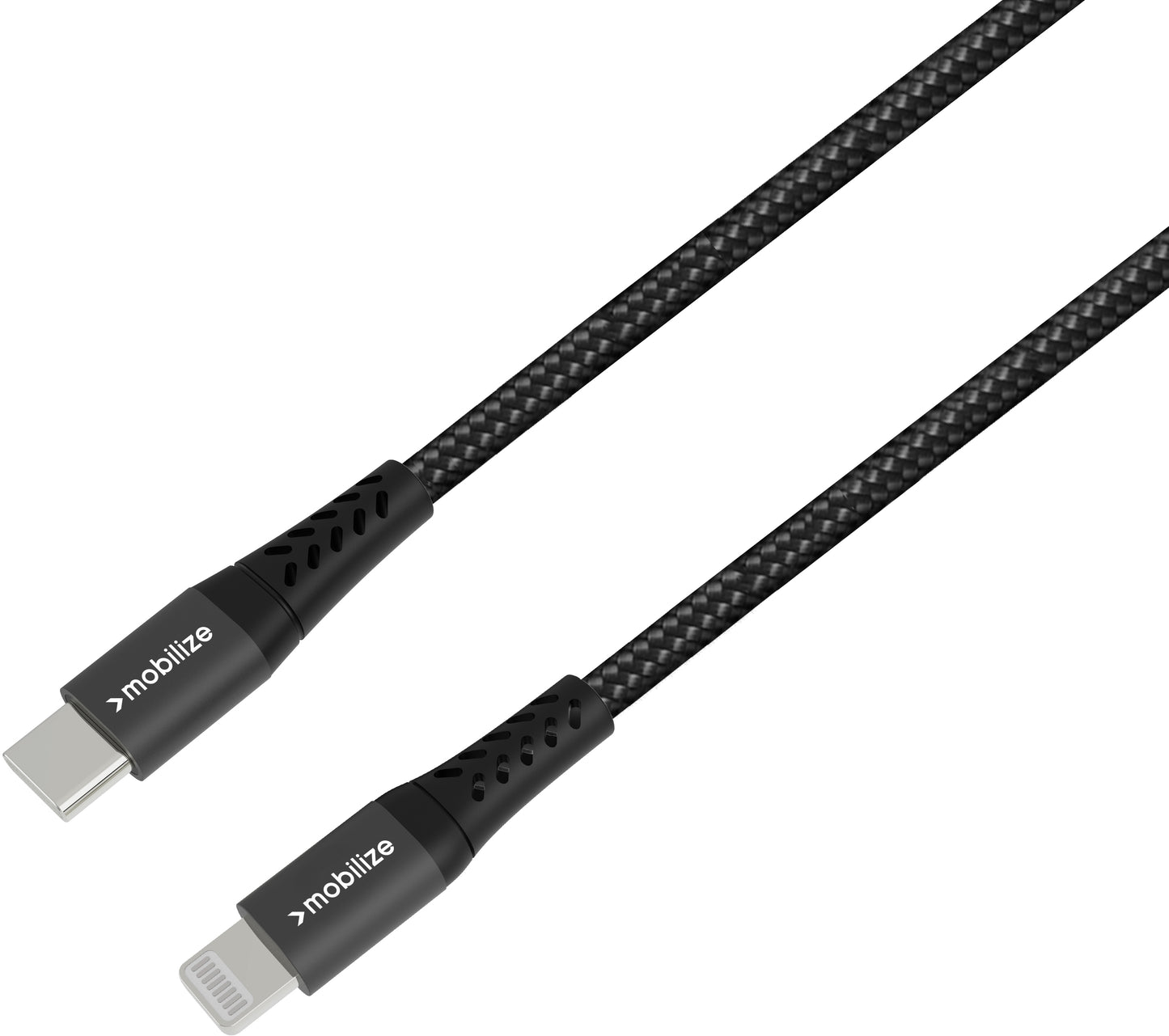Mobilize Strong Nylon Cable Usb-C To Mfi Lighting 20Cm. 60W Black