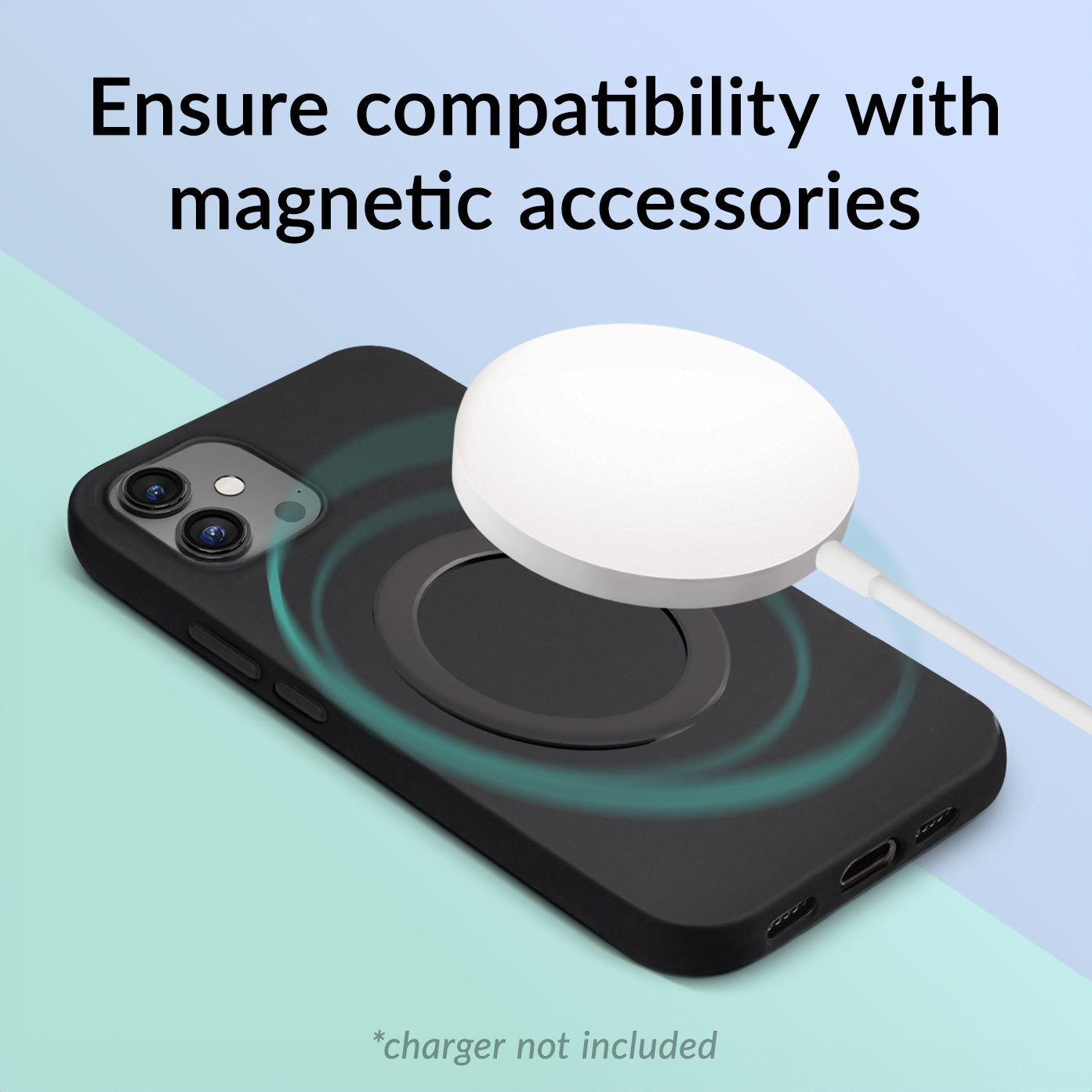 Mobilize Magsafe Compatible Magnet Ring Black (2-Pack)