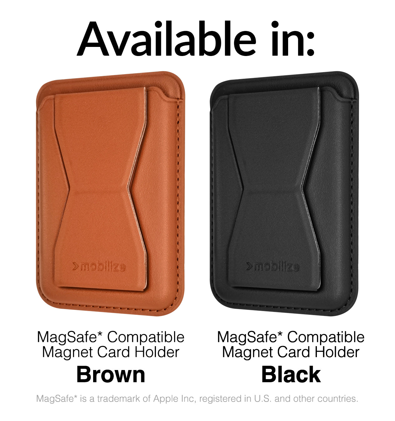 Mobilize Magsafe Compatible Magnet Card Holder Black