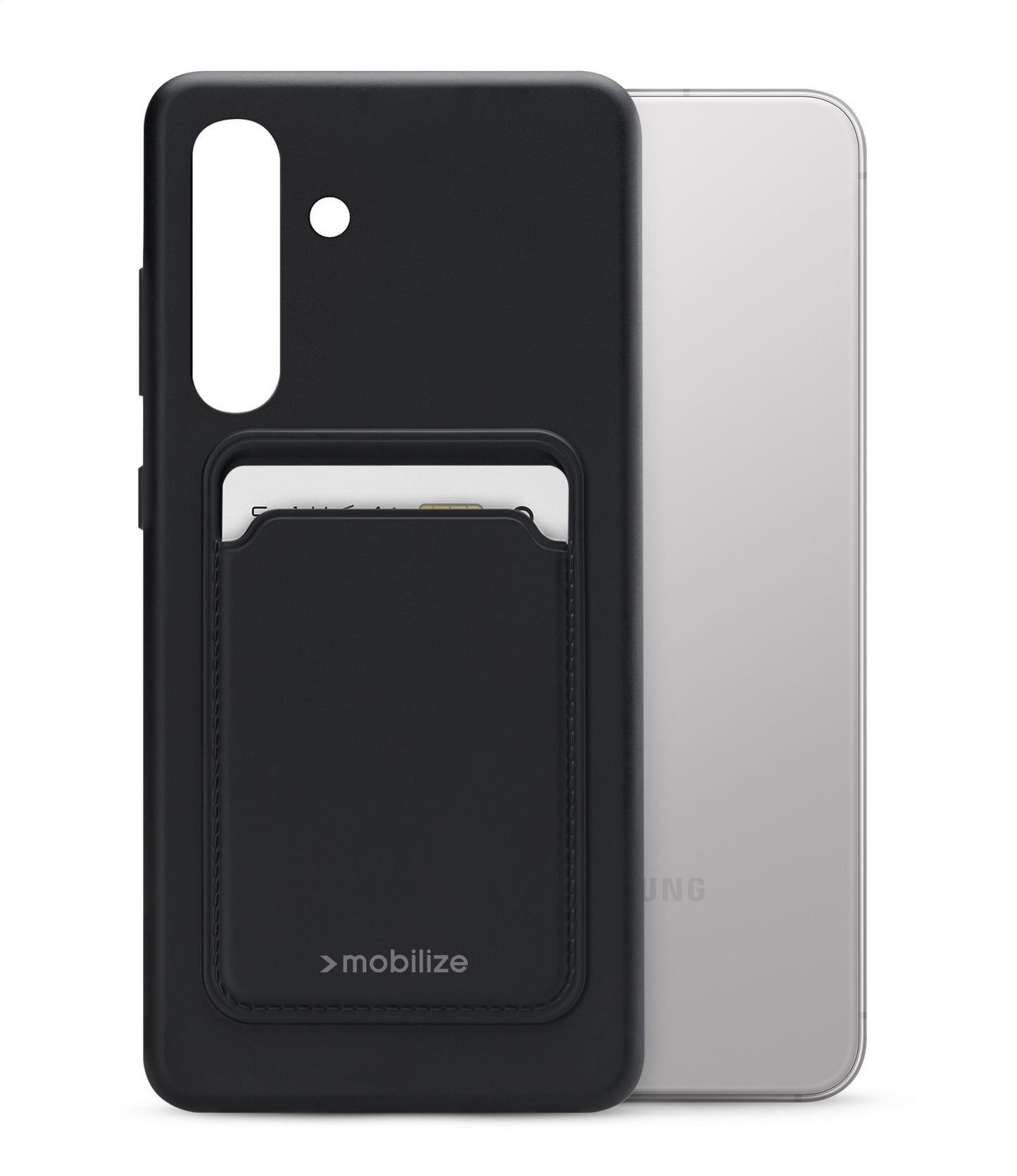 Mobilize Rubber Gelly Card Case Samsung Galaxy S24+ 5G Matt Black